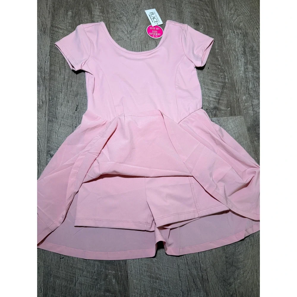 NWT The Children's Place Girls Fit & Flare Tennis Dress Pink Size M 7/8